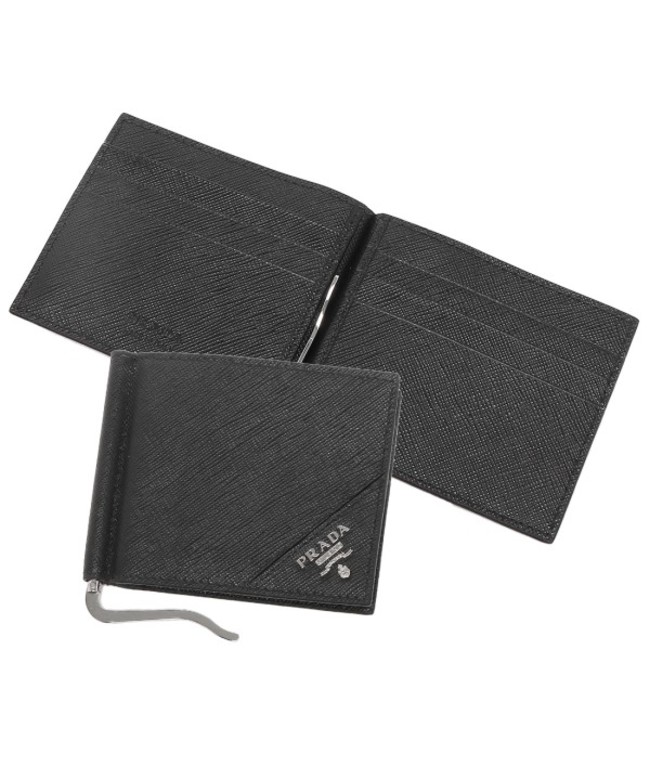 プラダ(PRADA) マネークリップ メンズ二つ折り財布 | 通販・人気