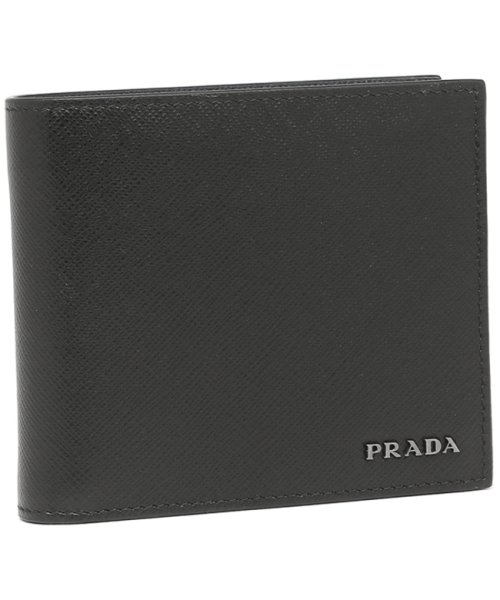 セール プラダ メンズ 二つ折り財布 Prada 2mo738 C5s F0g52 ブラック ネイビー プラダ Prada Magaseek