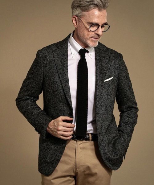 セール Di Pray ディ プレイ New Bridge ブークレヘリンボーンジャケット Mackintosh London メンズ Mackintosh London Magaseek