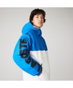 40%OFF！＜マガシーク＞ ラコステ LACOSTE L!VE撥水中綿アノラック メンズ ホワイト×ブルー 46（日本サイズS） LACOSTE】 タイムセール開催中】画像