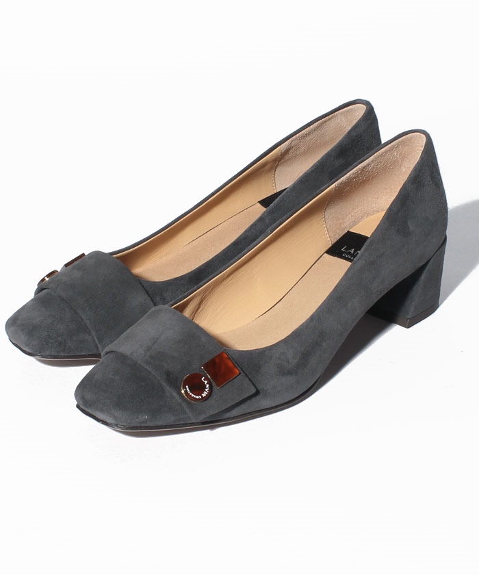 セール】 ランバンコレクション(シューズ)(LANVINCOLLECTION(SHOES)) |スクエアトゥデザインパンプス(503468560) MAGASEEK SunaUna パンプス エナメル navy