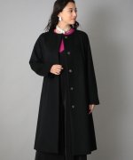 ＜マガシーク＞ サンヨーコート ＜Rain Wool＞カシミヤ混カラーレスコート レディース ブラック 38 SANYOCOAT】画像