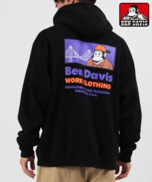 BEN DAVIS(BEN DAVIS)/【BEN DAVIS】 ベンデイビス  ワンポイント刺繍パーカー/ブラック