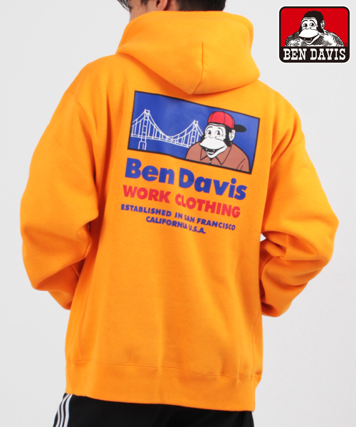 セール】【BEN DAVIS】 ベンデイビス ワンポイント刺繍パーカー ...
