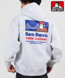 BEN DAVIS(BEN DAVIS)/【BEN DAVIS】 ベンデイビス  ワンポイント刺繍パーカー/オートミール