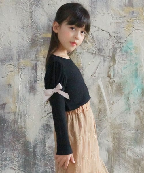 セール 袖リボントップス 子供服bee 子供服bee Magaseek