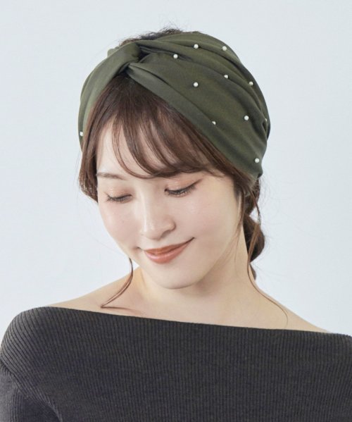 Chapeaud'O(Chapeaud’O)/Chapeau d' O Lyocell Twill Turban/グリーン