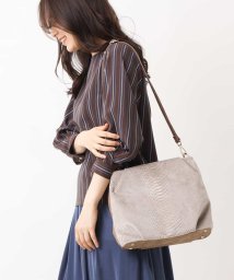 MK MICHEL KLEIN BAG(エムケーミッシェルクランバッグ)/【4WAY】パイソンモチーフトートバッグ/ベージュ