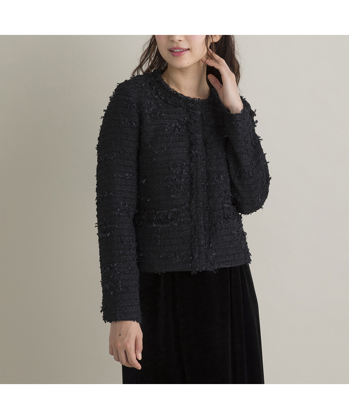 通販 Black M Styleluxeコラボ ファンシーツイードジャケット Www Grminuterie Ru