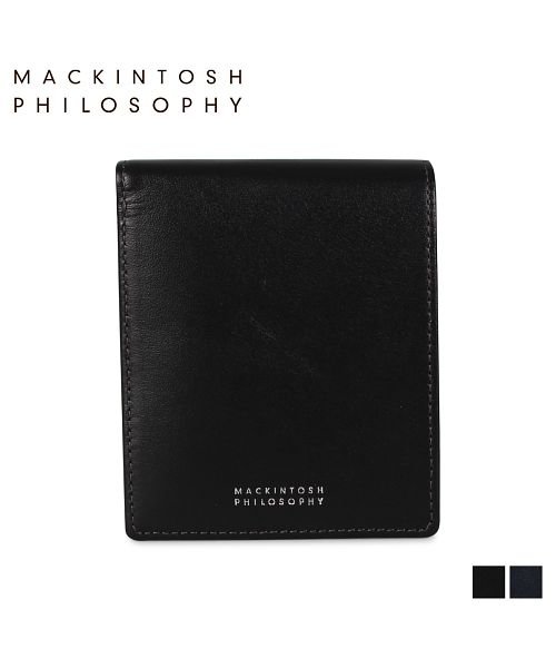 マッキントッシュ フィロソフィー Mackintosh Philosophy 財布 二つ折り メンズ 本革 Wallet ブラック ネイビー 黒 Map 010 マッキントッシュ フィロソフィー Mackintosh Philosophy Magaseek