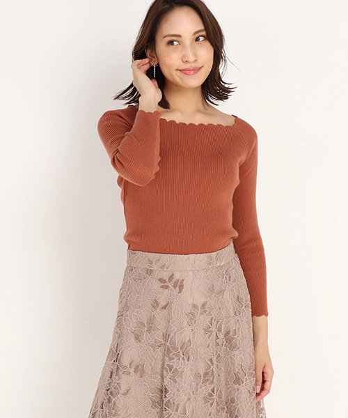 セール Baila 11月号掲載 ソリッシュウール ニット ストロベリーフィールズ Strawberry Fields Magaseek