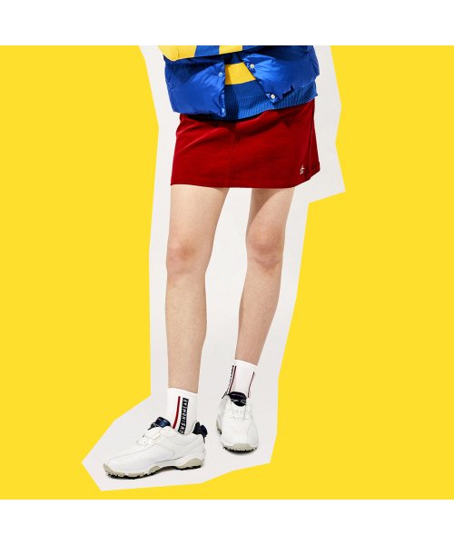 Munsingwear(マンシングウェア)/コーデュロイスカート（42cm丈）【アウトレット】/レッド系