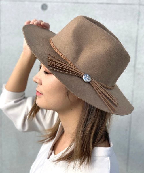 MINNETONKA(MINNETONKA)/FELT HAT/ﾌﾞﾗｳﾝ