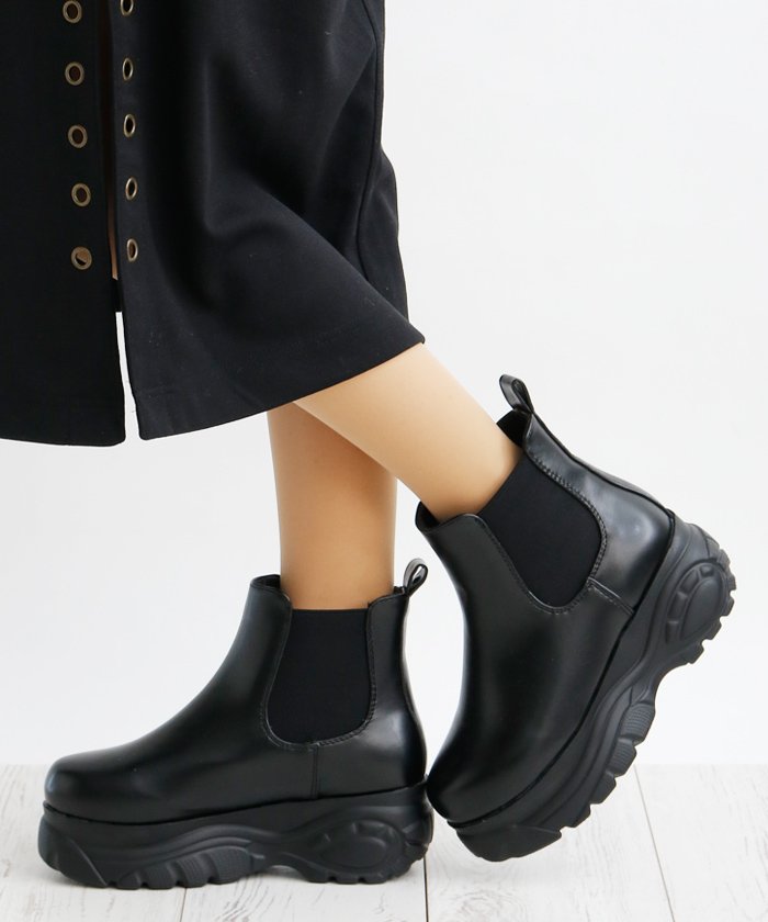 セール 6cm 厚底 ソール サイドゴア ブーツ アタガール Atta Girl Magaseek セール 6cm 厚底 ソール サイドゴア ブーツ アタガール Atta Girl Magaseek