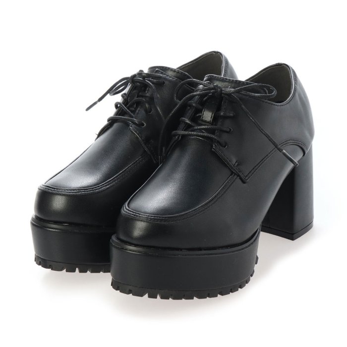 セール 8cm ハイヒール 厚底 チャンキーヒール レースアップ ブーティー アタガール Atta Girl Magaseek セール 8cm ハイヒール 厚底 チャンキーヒール レースアップ ブーティー アタガール Atta Girl Magaseek