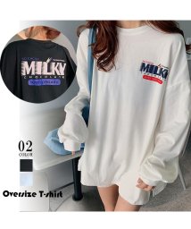 miniministore(ミニミニストア)/Tシャツ レディーストップス 長袖/ホワイト