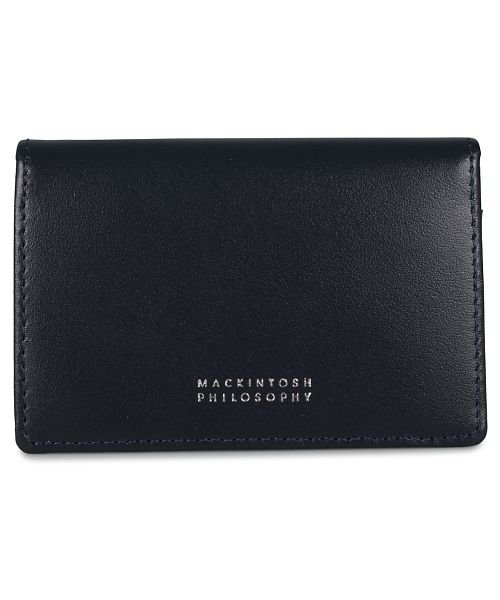  マッキントッシュ フィロソフィー MACKINTOSH PHILOSOPHY カードケース 名刺入れ 定期入れ メンズ 本革 CARD CASE ブラック ネイ
