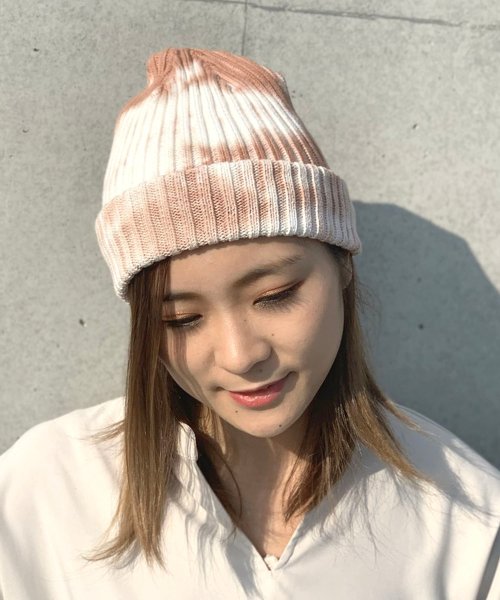 FRUIT OF THE LOOM(フルーツオブザルーム)/後染め COTTON KNIT CAP/ﾍﾞｰｼﾞｭ