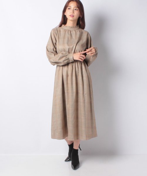 セール 先染めチェックプチハイワンピース オリーブデオリーブ Olive Des Olive Magaseek