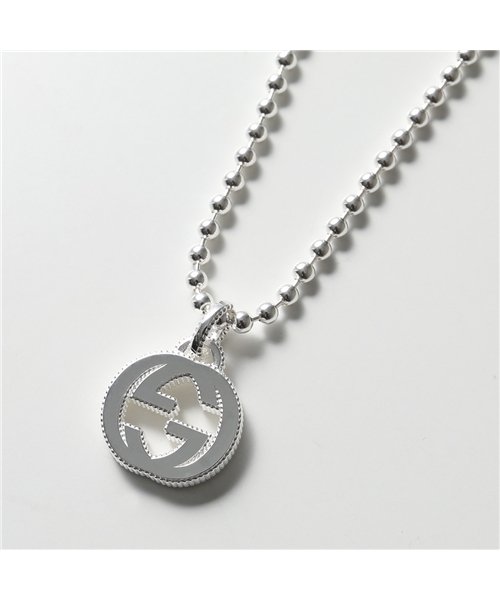 セール Gucci グッチ J8400 Interlocking G Necklace シルバー925 ネックレス チャーム Ggアイコン 8106 グッチ Gucci Magaseek