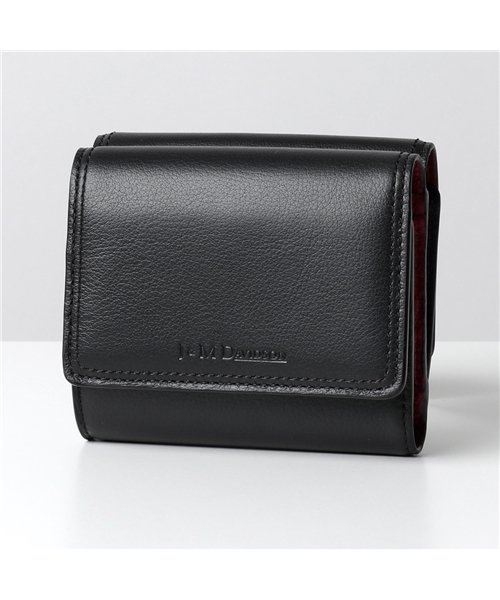 J&M DAVIDSON(ジェイアンドエム　デヴィッドソン)/【J&M DAVIDSON(ジェイアンドエム デヴィッドソン)】10263N 7314 FOLDING WALLET レザー 三つ折り財布 ミニ財布 豆財布 9/ブラック