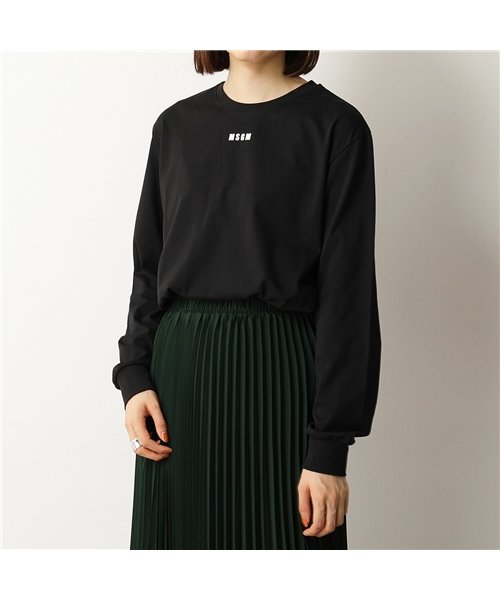 セール Msgm エムエスジーエム 2941mdm 長袖tシャツ ロンt ロング カットソー クルーネック ちびロゴ レディース エムエスジーエム Msgm Magaseek