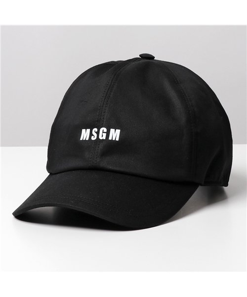 MSGM(MSGM)/【MSGM(エムエスジーエム)】2940ML06 ロゴ ベースボールキャップ 帽子 コットン 99 メンズ レディース/ブラック