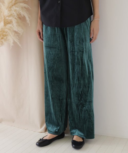 プリーツベロアパンツ ブルーイースト Blueeast Magaseek