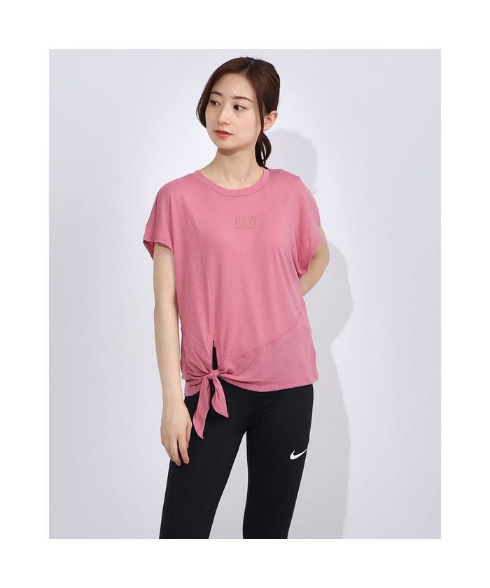 ナイキ Nike レディース フィットネス 半袖tシャツ ナイキ ウィメンズ ドライ Tie Pp5 Cb S S トップ Cu ピンク ナイキ Nike Magaseek