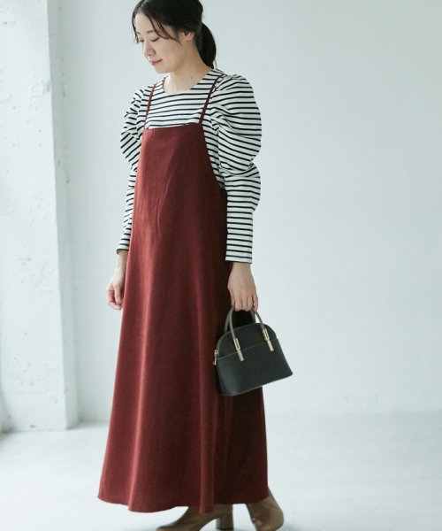 Web限定カラー ピンク 微起毛エプロンキャミワンピース ロペピクニック Rope Picnic Magaseek