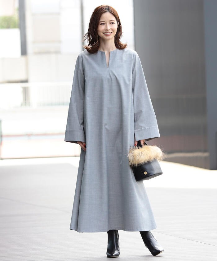 50%OFF！＜マガシーク＞ ビームス ウィメン ●Demi−Luxe BEAMS / テントライン ワンピース レディース LTGREY 38 BEAMS WOMEN】 セール開催中】