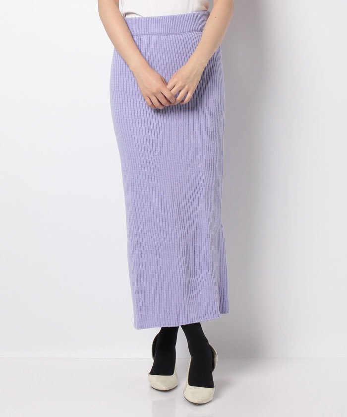 セール バックスリット ロングニットスカート オリーブデオリーブ Olive Des Olive Magaseek