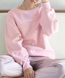 VIS(ビス)/【ViSage】裏毛起毛スウェットシャツ/ピンク系（65）