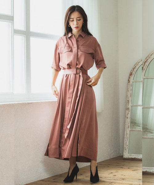 セール 49 Off サテンサファリワンピース シルフ Sylph Magaseek