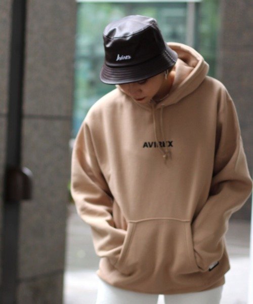  アヴィレックス Aスター プルパーカー/ A STAR PULL PARKA メンズ BEIGE F AVIREX】