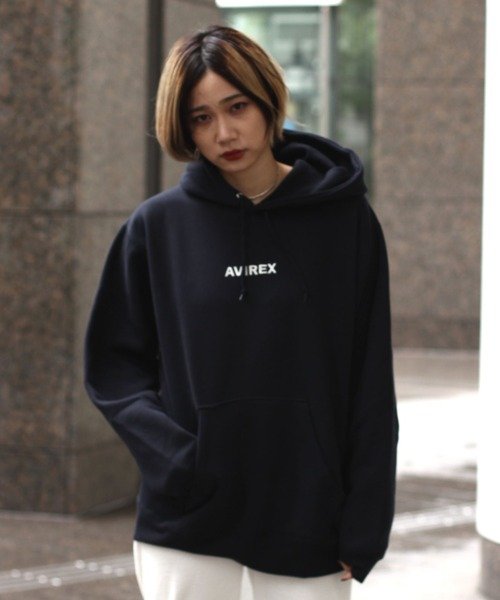 ＜マガシーク＞ アヴィレックス Aスター プルパーカー/ A STAR PULL PARKA メンズ ROYAL M AVIREX】