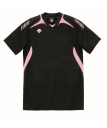 DESCENTE(デサント)/【VOLLEYBALL】半袖ゲームシャツ【アウトレット】/ブラック×ピンク