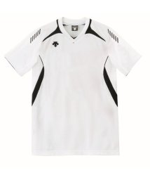 DESCENTE(デサント)/【VOLLEYBALL】半袖ゲームシャツ【アウトレット】/ホワイト×ブラック