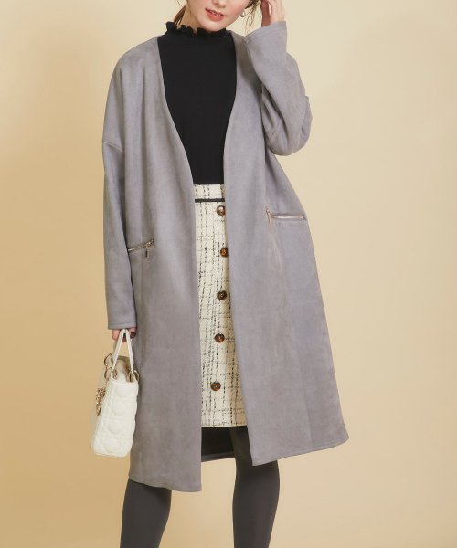 Tvドラマ着用 ポケットファスナースエードポンチコーディガン トッコクローゼット Tocco Closet Magaseek