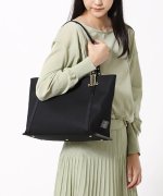 ＜マガシーク＞ ランバンオンブルー（バッグ） カレ トートバッグ レディース ブラック F LANVIN en Bleu(BAG)】画像