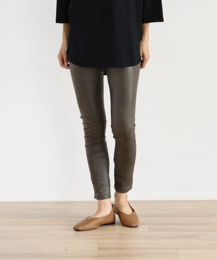 セール Mirepoix ストレッチレザーレギンスパンツ ラシュッド Lasud Magaseek