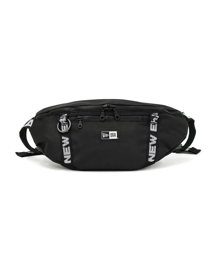 正規取扱店 ニューエラ バッグ New Era ウエストバッグ 2l ロゴテープ ブラック ボディバッグ ワンショルダー 斜めがけ 小さめ A5 ニューエラ New Era Magaseek