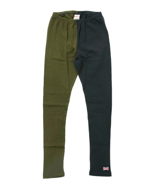 go slow caravan MENS SELECT BRAND(ゴースローキャラバンメンズセレクトブランド)/HEALTHKNIT CRAZY WAFFLE LEGGINGS (715793)/オリーブ