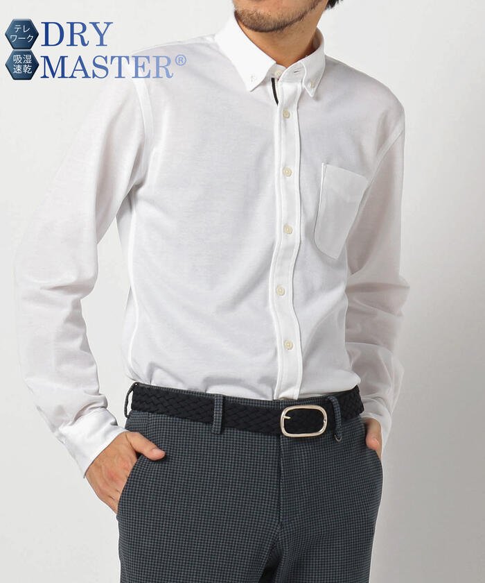 52%OFF！＜マガシーク＞ ノーリーズ DRY MASTER カノコボタンダウンシャツ（涼感素材で快適に過ごせる、ビジネス・テレワーク） メンズ ホワイト S NOLLEY'S】 タイムセール開催中】