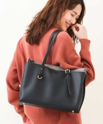 MK MICHEL KLEIN BAG(エムケーミッシェルクランバッグ)/【2WAY】クロコデザインスクエアトート/ブラック