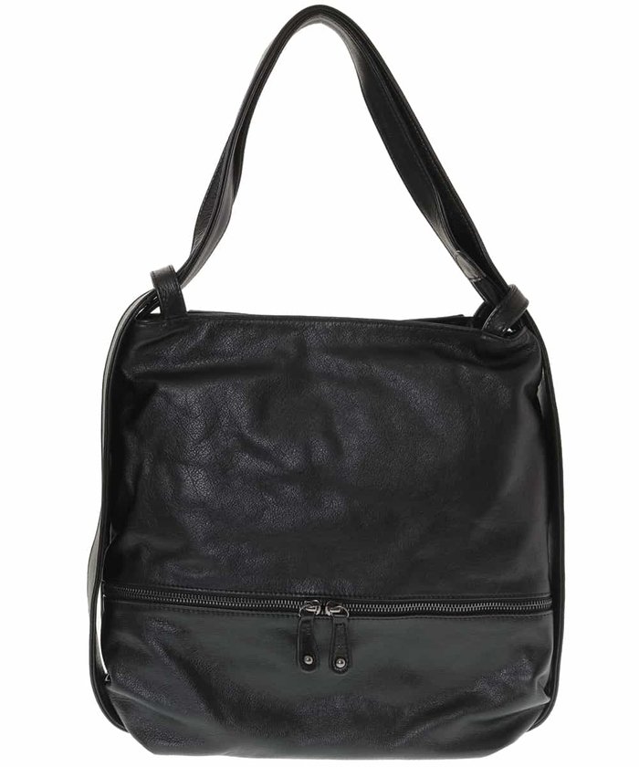 ＜マガシーク＞ エムケーミッシェルクランバッグ カウレザートートバッグ レディース ブラック F MK MICHEL KLEIN BAG】