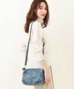 10%OFF！＜マガシーク＞ エムケーミッシェルクランバッグ パンチングレザーバッグ レディース ブルー F MK MICHEL KLEIN BAG】 タイムセール開催中】画像