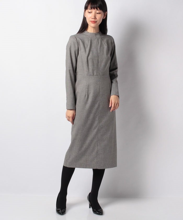 注目の商品 70 Off マガシーク ラピーヌ ブルー ハウンドトゥース ワンピース レディース ブラック 38 Lapine Bleue セール開催中 かいこみ