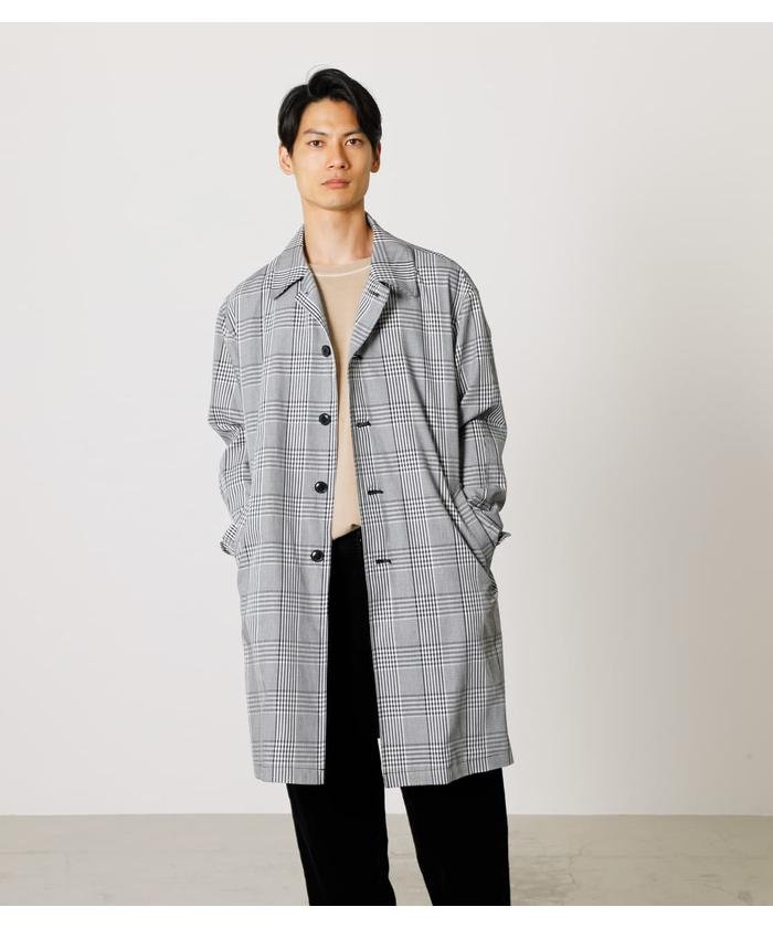 50%OFF！＜マガシーク＞ アズールバイマウジー COTTON DUMP LONG COAT メンズ 柄GRY5 L AZUL BY MOUSSY】 タイムセール開催中】