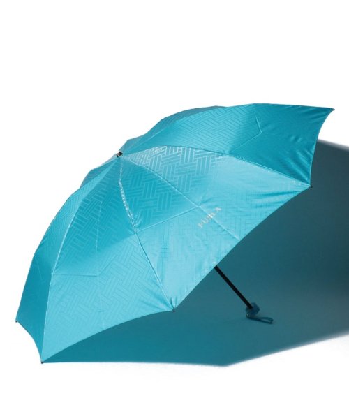 FURLA(フルラ)/FURLA(フルラ)折りたたみ傘 【FURLAモノグラムパターン】/ターコイズブルー